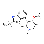 (8beta,9beta,10xi)-6,8-dimethyl-2-(2-methylbut-3-en-2-yl)ergolin-9-yl acetate