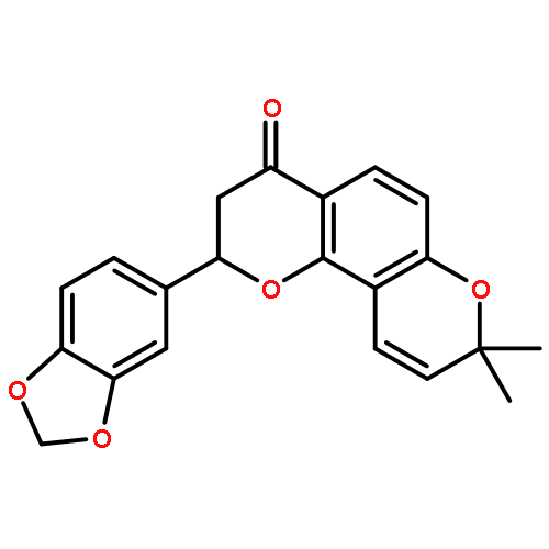 2-benzo[1,3]dioxol-5-yl-8,8-dimethyl-2,3-dihydro-8H-pyrano[2,3-f]chromen-4-one