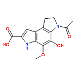 6-acetyl-5-hydroxy-4-methoxy-3,6,7,8-tetrahydropyrrolo[3,2-e]indole-2-carboxylic acid