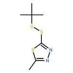 1,3,4-Thiadiazole, 2-[(1,1-dimethylethyl)dithio]-5-methyl-