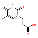 1(2H)-Pyrimidinepropanoic acid, 3,4-dihydro-5-methyl-2,4-dioxo-