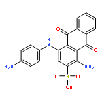 1-amino-4-(4-aminoanilino)-9,10-dihydro-9,10-dioxoanthracene-2-sulphonic Acid