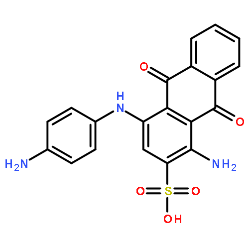 1-amino-4-(4-aminoanilino)-9,10-dihydro-9,10-dioxoanthracene-2-sulphonic Acid