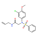 N~2~-(3-chloro-4-methoxyphenyl)-N~2~-(phenylsulfonyl)-N-prop-2-en-1-ylglycinamide