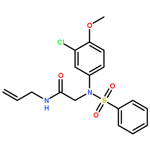 N~2~-(3-chloro-4-methoxyphenyl)-N~2~-(phenylsulfonyl)-N-prop-2-en-1-ylglycinamide