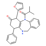 6-(furan-2-yl)-5-(2-methylpropanoyl)-9-phenyl-8,9,10,11-tetrahydro-6h-benzo[b][1,4]benzodiazepin-7-one