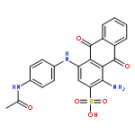 2-Anthracenesulfonicacid, 4-[[4-(acetylamino)phenyl]amino]-1-amino-9,10-dihydro-9,10-dioxo-