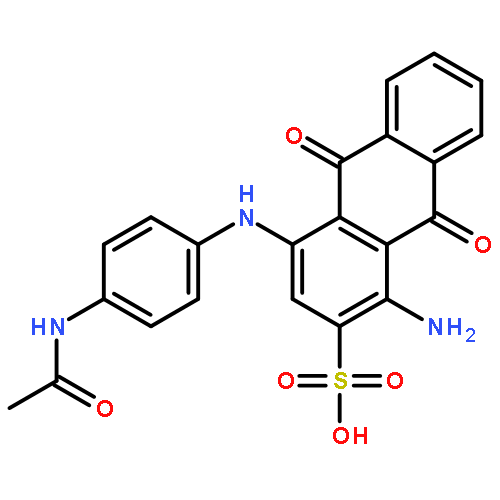 2-Anthracenesulfonicacid, 4-[[4-(acetylamino)phenyl]amino]-1-amino-9,10-dihydro-9,10-dioxo-