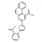 3-[5-(2-nitrophenyl)furan-2-yl]benzo[f]quinoline-1-carboxylic acid