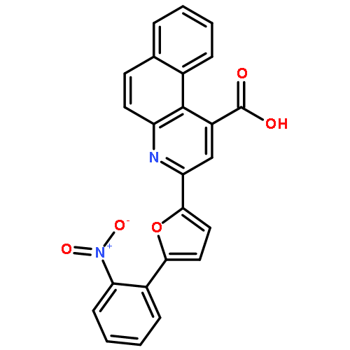 3-[5-(2-nitrophenyl)furan-2-yl]benzo[f]quinoline-1-carboxylic acid