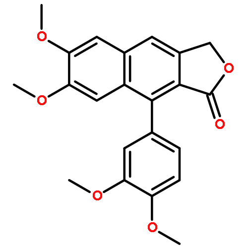 NAPHTHO[2,3-C]FURAN-1(3H)-ONE, 9-(3,4-DIMETHOXYPHENYL)-6,7-DIMETHOXY-