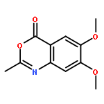 4H-3,1-Benzoxazin-4-one,6,7-dimethoxy-2-methyl-