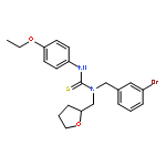 1-(3-bromobenzyl)-3-(4-ethoxyphenyl)-1-(tetrahydrofuran-2-ylmethyl)thiourea