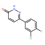 3(2H)-Pyridazinone, 6-(3-chloro-4-fluorophenyl)-