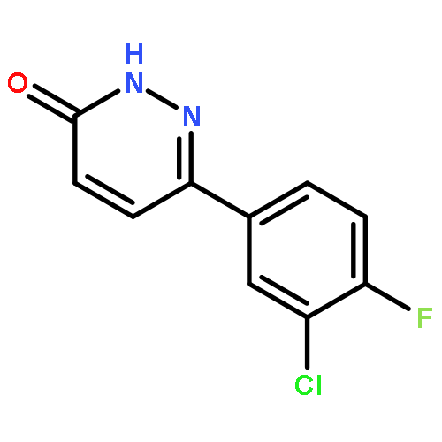 3(2H)-Pyridazinone, 6-(3-chloro-4-fluorophenyl)-