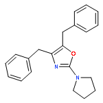 Oxazole, 4,5-bis(phenylmethyl)-2-(1-pyrrolidinyl)-