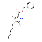 1H-Pyrrole-2-carboxylic acid, 4-hexyl-3,5-dimethyl-, phenylmethyl ester