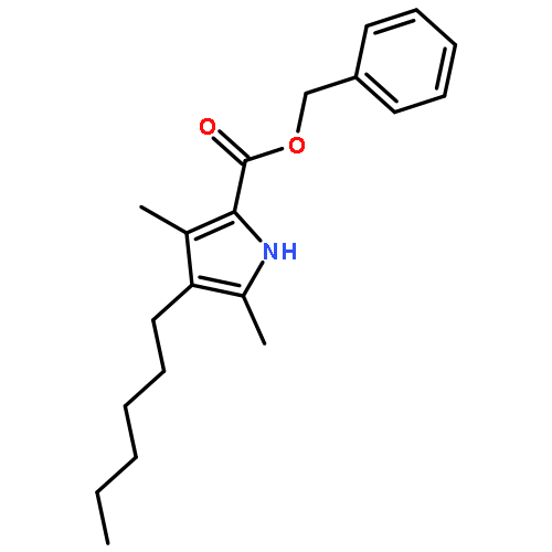 1H-Pyrrole-2-carboxylic acid, 4-hexyl-3,5-dimethyl-, phenylmethyl ester