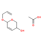 2H-Pyran-3-ol, 3,6-dihydro-6-(2-propenyloxy)-, acetate, (3R,6S)-