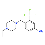 4-[(4-ethyl-1-piperazinyl)methyl]-3-(trifluoromethyl)aniline