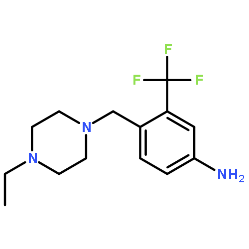 4-[(4-ethyl-1-piperazinyl)methyl]-3-(trifluoromethyl)aniline