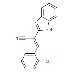 (2E)-2-(1H-benzimidazol-2-yl)-3-(2-chlorophenyl)prop-2-enenitrile