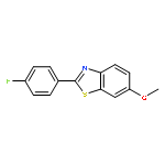 Benzothiazole, 2-(4-fluorophenyl)-6-methoxy-