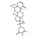 5,6,14,17,20-pentahydroxy-22,26-epoxyergosta-2,24-diene-1,26-dione