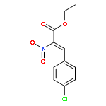 2-Propenoic acid, 3-(4-chlorophenyl)-2-nitro-, ethyl ester