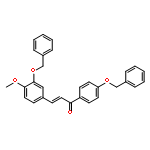 2-Propen-1-one,3-[4-methoxy-3-(phenylmethoxy)phenyl]-1-[4-(phenylmethoxy)phenyl]-