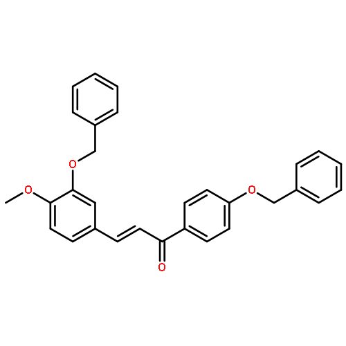 2-Propen-1-one,3-[4-methoxy-3-(phenylmethoxy)phenyl]-1-[4-(phenylmethoxy)phenyl]-