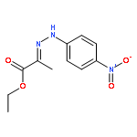 Propanoic acid, 2-[(4-nitrophenyl)hydrazono]-, ethyl ester, (E)-