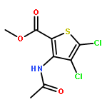 2-Thiophenecarboxylic acid, 3-(acetylamino)-4,5-dichloro-, methyl ester