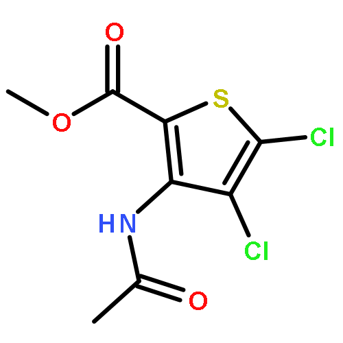 2-Thiophenecarboxylic acid, 3-(acetylamino)-4,5-dichloro-, methyl ester