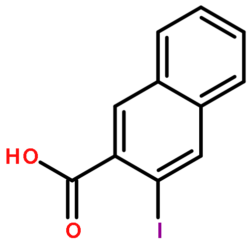 2-Naphthalenecarboxylic acid, 3-iodo-