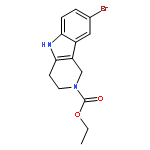 2H-Pyrido[4,3-b]indole-2-carboxylic acid, 8-bromo-1,3,4,5-tetrahydro-,ethyl ester