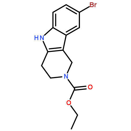 2H-Pyrido[4,3-b]indole-2-carboxylic acid, 8-bromo-1,3,4,5-tetrahydro-,ethyl ester