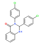 4(1H)-Quinazolinone, 2,3-bis(4-chlorophenyl)-2,3-dihydro-