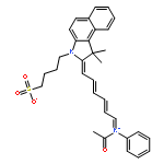 2-[6-(acetylphenylamino)hexa-1,3,5-trienyl]-1,1-dimethyl-3-(4-sulphonatobutyl)-1H-benz[i]indolium