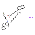 2-[7-[1,3-dihydro-1,1-dimethyl-3-(4-sulphonatobutyl)-2H-benz[e]indol-2-ylidene]hepta-1,3,5-trienyl]-1,1-dimethyl-3-(4-sulphonatobutyl)-1H-benz[e]indolium disodium iodide