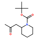 1-Piperidinecarboxylic acid, 2-(2-oxopropyl)-, 1,1-dimethylethyl ester