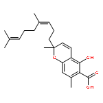 2H-1-Benzopyran-6-carboxylic acid,2-[(3E)-4,8-dimethyl-3,7-nonadienyl]-5-hydroxy-2,7-dimethyl-