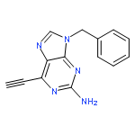 9H-PURIN-2-AMINE, 6-ETHYNYL-9-(PHENYLMETHYL)-