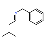 Benzenemethanamine, N-(3-methylbutylidene)-