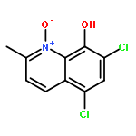 8-QUINOLINOL, 5,7-DICHLORO-2-METHYL-, 1-OXIDE