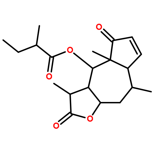 (3S,3aR,4S,4aR,7aR,8R,9aR)-3,4a,8-trimethyl-2,5-dioxo-2,3,3a,4,4a,5,7a,8,9,9a-decahydroazuleno[6,5-b]furan-4-yl 2-methylbutanoate