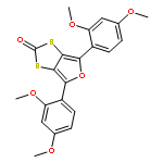 1,3-DITHIOLO[4,5-C]FURAN-2-ONE, 4,6-BIS(2,4-DIMETHOXYPHENYL)-