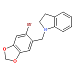 1H-INDOLE, 1-[(6-BROMO-1,3-BENZODIOXOL-5-YL)METHYL]-2,3-DIHYDRO-