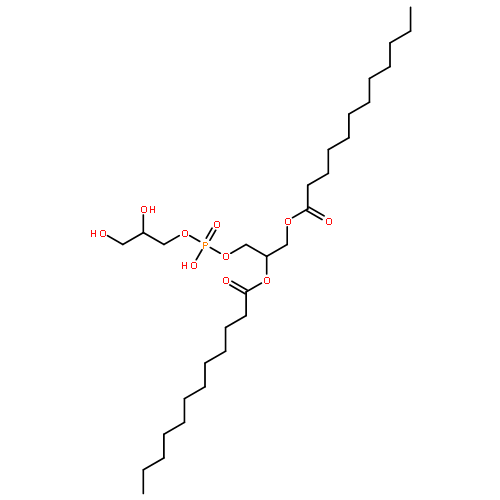 3-{[(2,3-dihydroxypropoxy)(hydroxy)phosphoryl]oxy}-2-(dodecanoyloxy)propyl dodecanoate