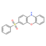 10H-Phenoxazine, 3-(phenylsulfonyl)-